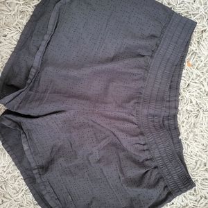 Black running shorts